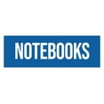 thumbnail image 1 of Signs ByLITA Basic Notebooks Sign (Blue) - Medium, 1 of 6