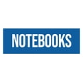 thumbnail image 1 of Signs ByLITA Basic Notebooks Sign (Blue) - Small, 1 of 6