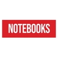 thumbnail image 1 of Signs ByLITA Basic Notebooks Sign (Red) - Medium, 1 of 6