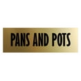 thumbnail image 1 of Signs ByLITA Basic Pans and Pots Sign (Brushed Gold) - Small, 1 of 6