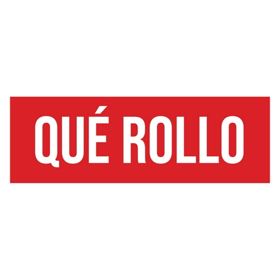 Signs ByLITA Basic Qué Rollo Sign (Red) - Medium
