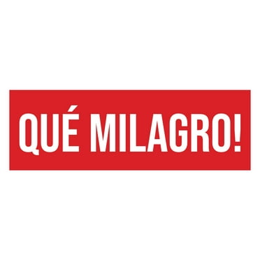 Signs ByLITA Basic Que milagro! Sign (Red) - Large