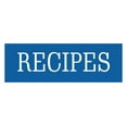 thumbnail image 1 of Signs ByLITA Basic Recipes Sign (Blue) - Medium, 1 of 6