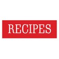 thumbnail image 1 of Signs ByLITA Basic Recipes Sign (Red) - Medium, 1 of 6
