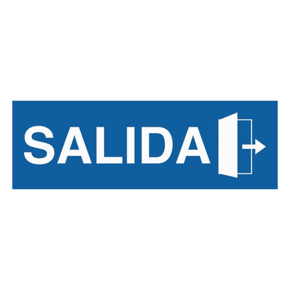 Signs ByLITA Basic Salida Sign (Blue) - Small