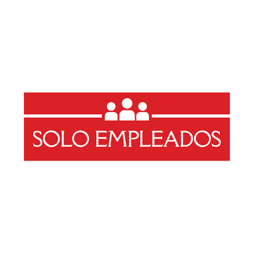 Signs ByLITA Basic Solo Empleados Sign (Red) - Large