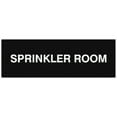 thumbnail image 1 of Signs ByLITA Basic Sprinkler Room Sign - Laser-Engraved Lettering | Durable ABS Plastic | Vibrant Colors | Powerful Foam Tape (Black) - Small, 1 of 2