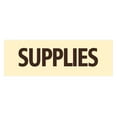 thumbnail image 1 of Signs ByLITA Basic Supplies Sign (Ivory/Dark Brown) - Large, 1 of 6