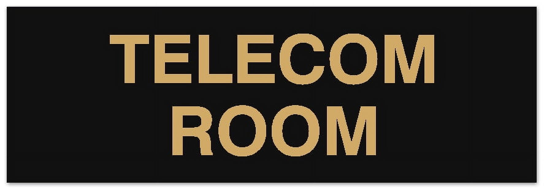 Signs ByLITA Basic Telecom Room Sign - Laser-Engraved Lettering ...