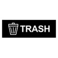 thumbnail image 1 of Signs ByLITA Basic Trash Sign (Black) - Large, 1 of 5