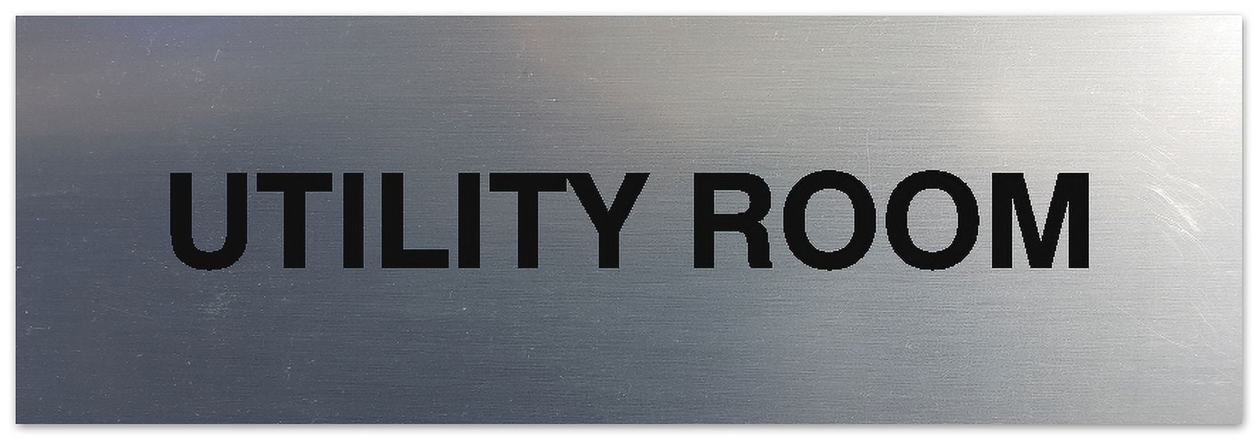 Utility Supervisor Lettering Signs ByLITA Basic Utility Room Sign - Laser-Engraved Lettering ...