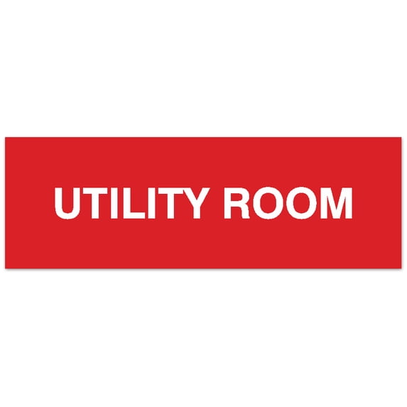 Utility Supervisor Lettering Signs ByLITA Basic Utility Room Sign - Laser-Engraved Lettering ...