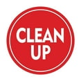 thumbnail image 1 of Signs ByLITA Circle Clean Up Sign (Red) - Large, 1 of 6