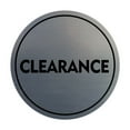 thumbnail image 1 of Signs ByLITA Circle Clearance Sign (Brushed Silver) - Medium, 1 of 6