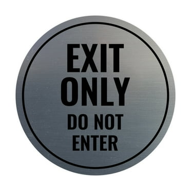 Classic Framed Exit Sign (Walnut) - Small - Walmart.com