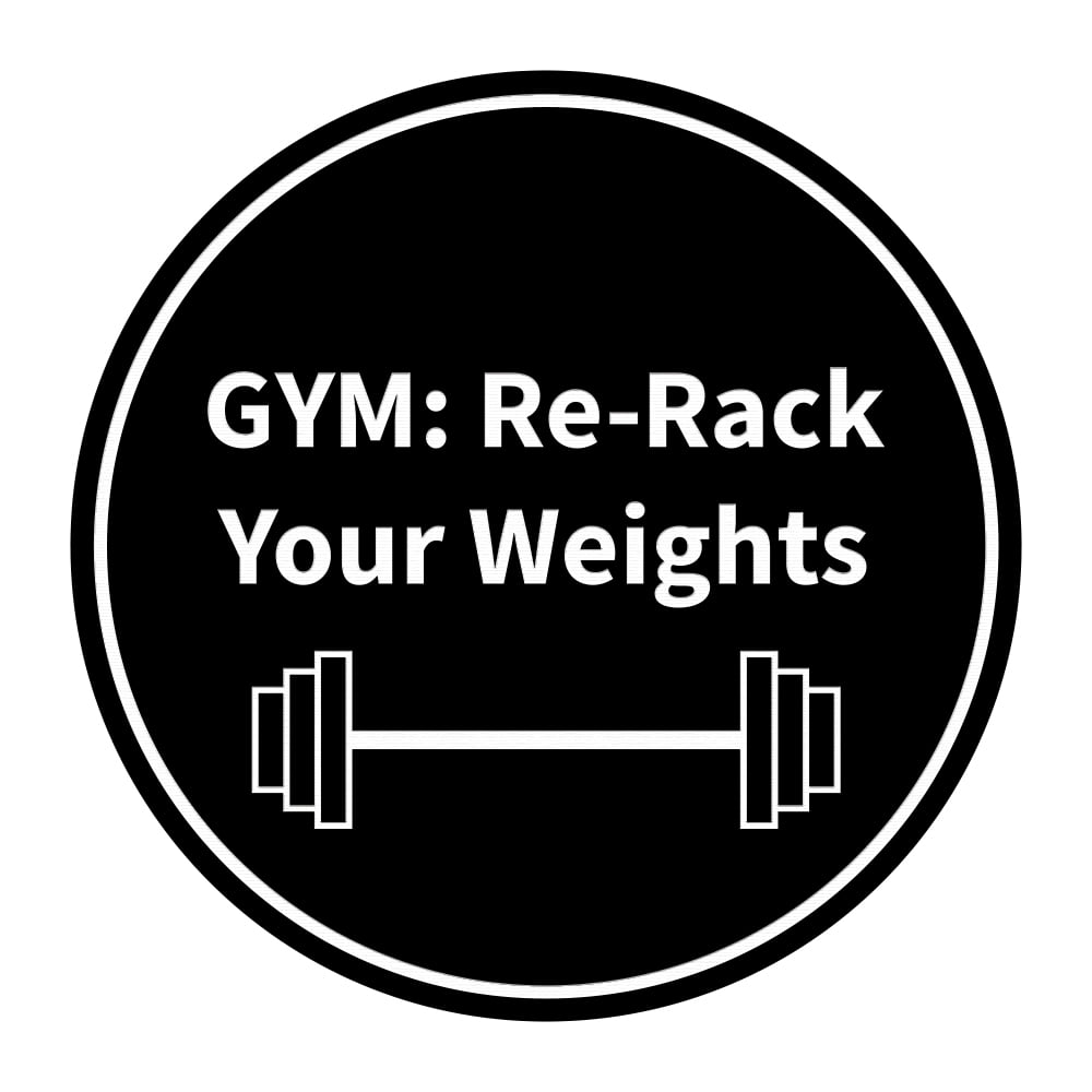 Rerack your weights sign sale