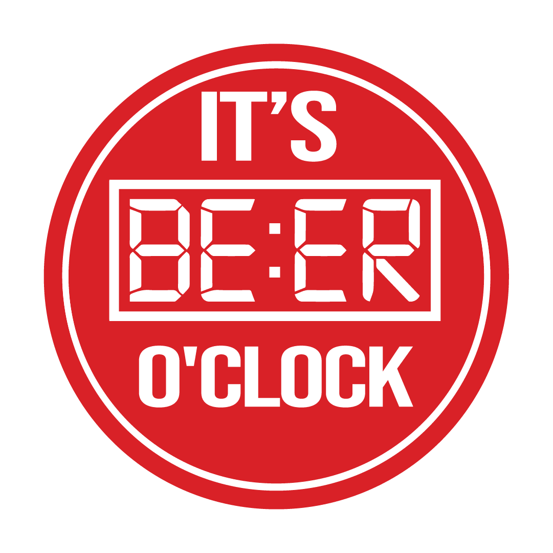 Signs ByLITA Circle It’s Beer O'Clock Sign (Red) - Large - Walmart.com