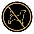 thumbnail image 1 of Signs ByLITA Circle No Dogs Graphic Door or Wall Sign | Easy Installation | Durable Construction | (Black Gold) - Medium, 1 of 8