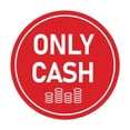 thumbnail image 1 of Signs ByLITA Circle Only Cash Sign (Red) - Large, 1 of 6