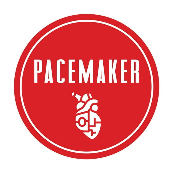 Signs ByLITA Circle Pacemaker Sign (Red) - Large