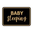 thumbnail image 1 of Signs ByLITA Classic Framed Baby Sleeping Sign (Black Gold) - Medium, 1 of 6