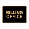 thumbnail image 1 of Signs ByLITA Classic Framed Billing Office Sign (Black Gold) - Medium, 1 of 6