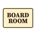 thumbnail image 1 of Signs ByLITA Classic Framed, Board Room Sign (Ivory/Dark Brown) - Small, 1 of 6