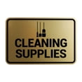 thumbnail image 1 of Signs ByLITA Classic Framed Cleaning Supplies Sign (Brushed Gold) - Small, 1 of 6