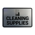 thumbnail image 1 of Signs ByLITA Classic Framed Cleaning Supplies Sign (Brushed Silver) - Large, 1 of 6