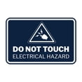 thumbnail image 1 of Signs ByLITA Classic Framed Do Not Touch Electrical Hazard Durable ABS Plastic Laser Engraved Easy Installation Sign (Navy Blue / White) - Small, 1 of 7