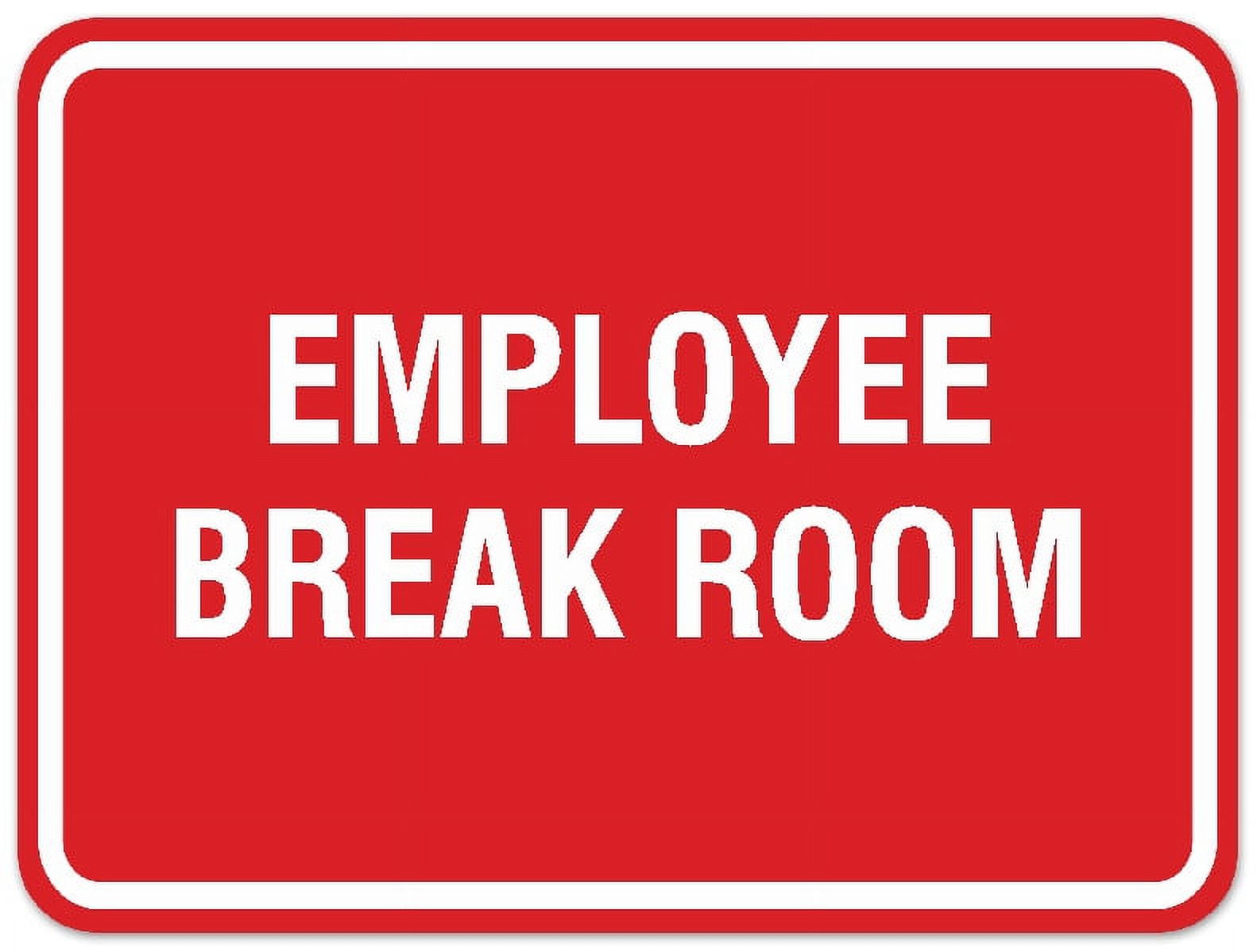 Signs ByLITA Classic Framed Employee Break Room Sign - Easy ...