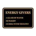 thumbnail image 1 of Signs ByLITA Classic Framed Energy Givers Sign (Black Gold) - Medium, 1 of 6