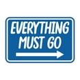 thumbnail image 1 of Signs ByLITA Classic Framed Everything Must Go Sign (Blue) - Small, 1 of 6