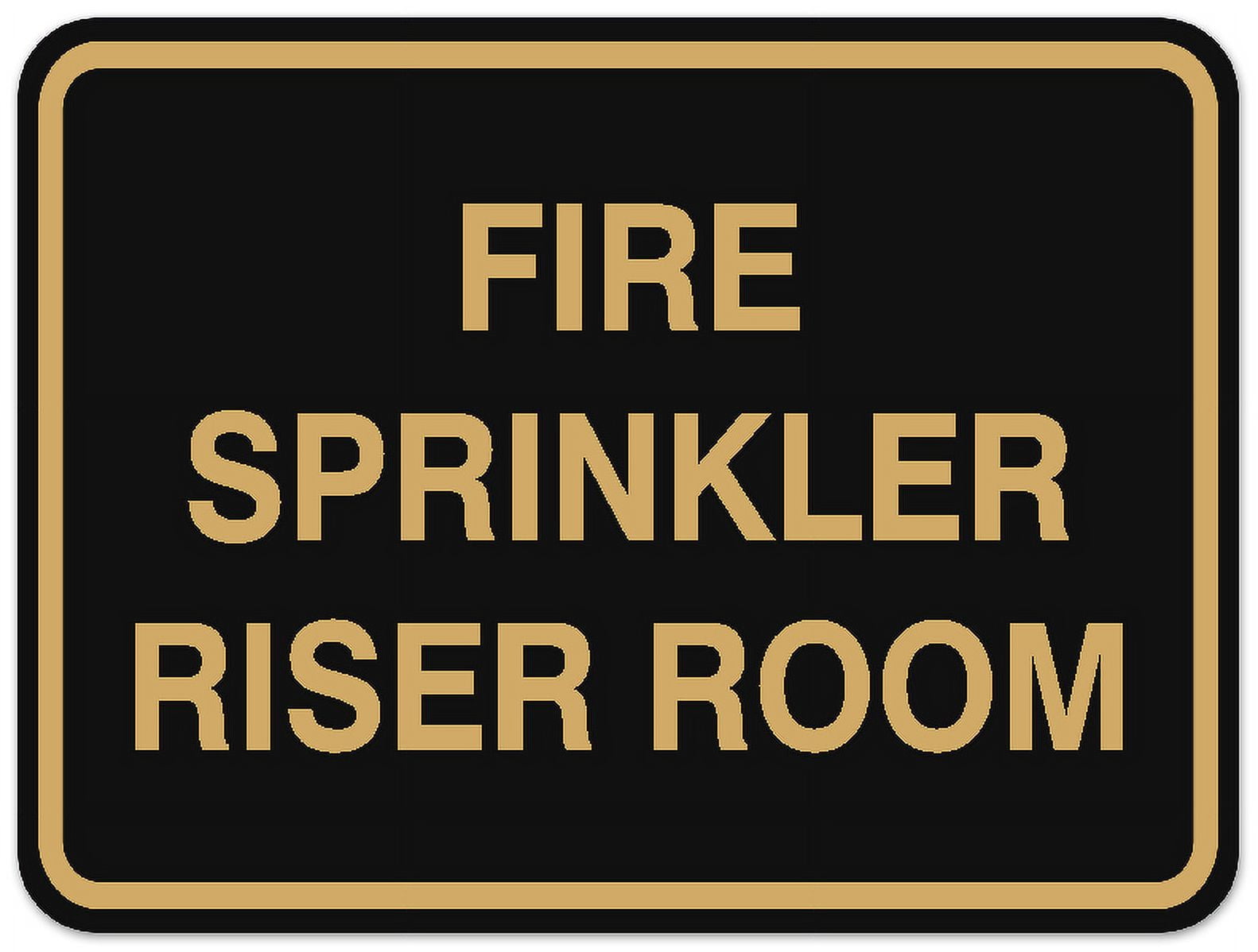Signs ByLITA Classic Framed FIRE SPRINKLER RISER ROOM Door or Wall Sign ...