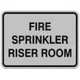 thumbnail image 1 of Signs ByLITA Classic Framed FIRE SPRINKLER RISER ROOM Door or Wall Sign Durable ABS Plastic | Laser Engraved | Easy Installation | Elegant Design (Lt Gray) - Large, 1 of 3