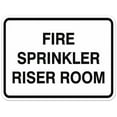 thumbnail image 1 of Signs ByLITA Classic Framed FIRE SPRINKLER RISER ROOM Door or Wall Sign Durable ABS Plastic | Laser Engraved | Easy Installation | Elegant Design (White) - Large, 1 of 3