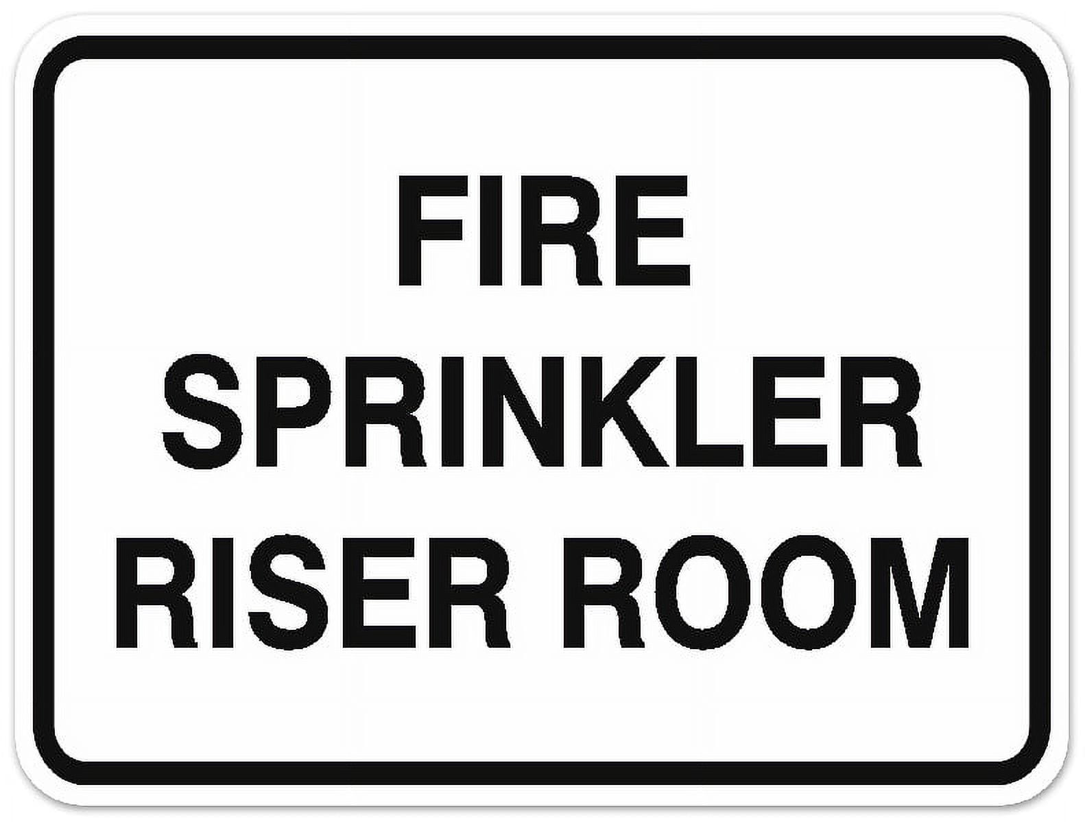 Signs ByLITA Classic Framed FIRE SPRINKLER RISER ROOM Door or Wall Sign ...