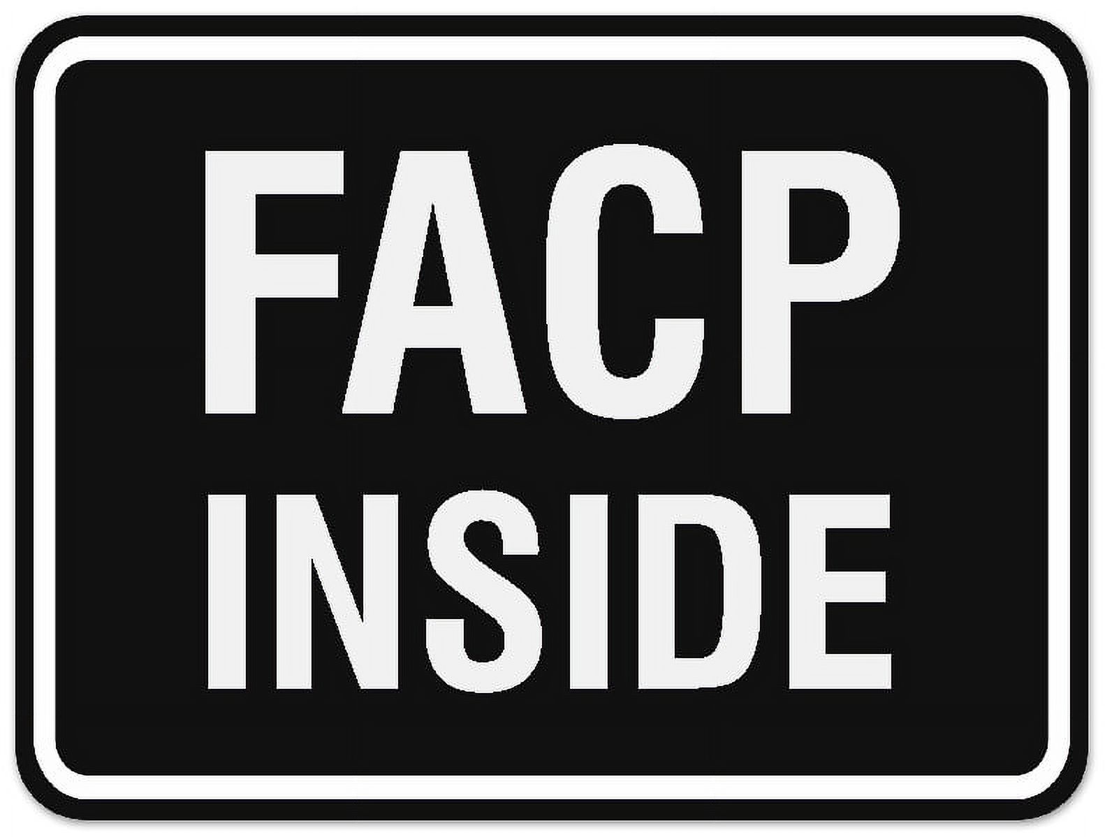 Signs ByLITA Classic Framed Facp Inside Sign - Easy Installation ...