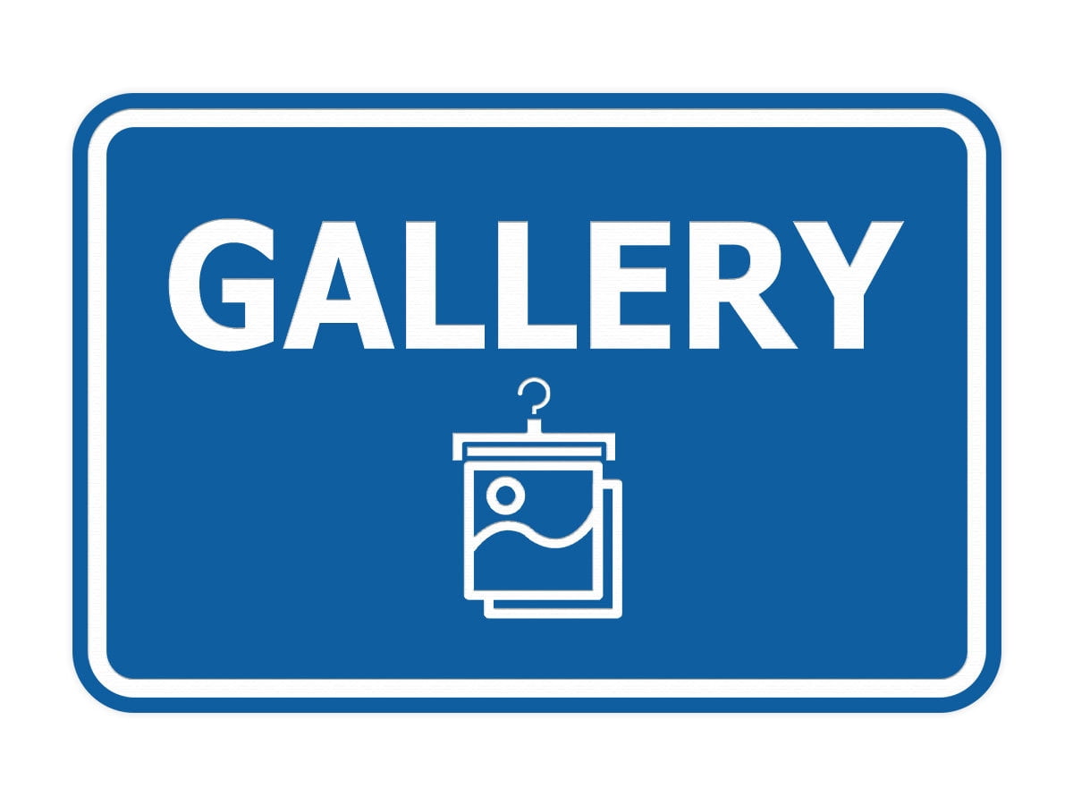 Signs ByLITA Classic Framed Gallery Sign (Blue) - Large - Walmart.com