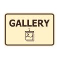 thumbnail image 1 of Signs ByLITA Classic Framed Gallery Sign (Ivory/Dark Brown) - Small, 1 of 6