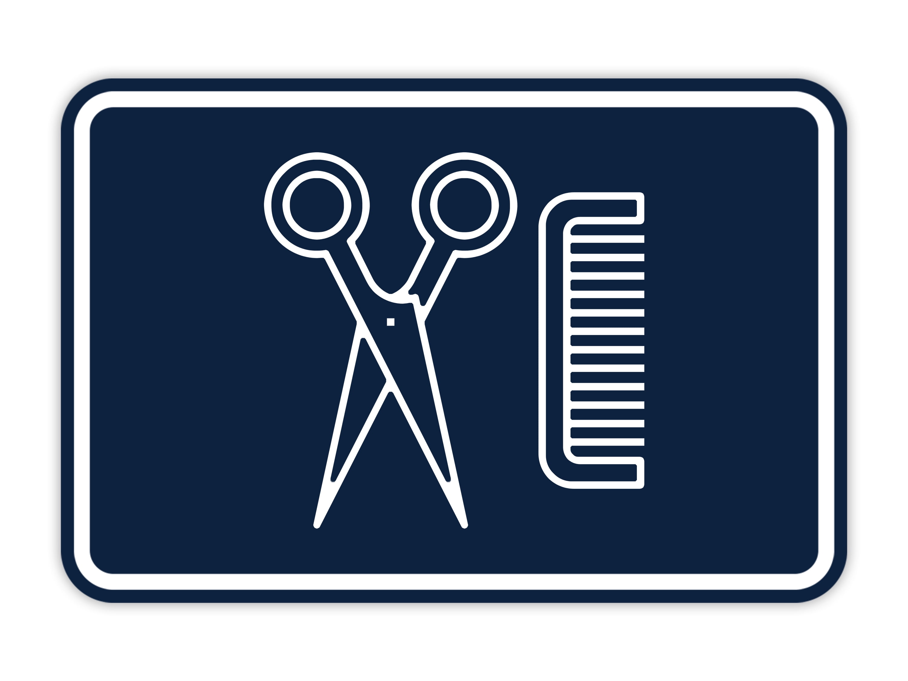 Signs ByLITA Classic Framed Hairstylists Graphic Sign (Navy Blue ...