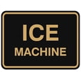thumbnail image 1 of Signs ByLITA Classic Framed Ice Machine Sign - Easy Installation | Durable Wall or Door Sign (Black Gold) - Large, 1 of 3