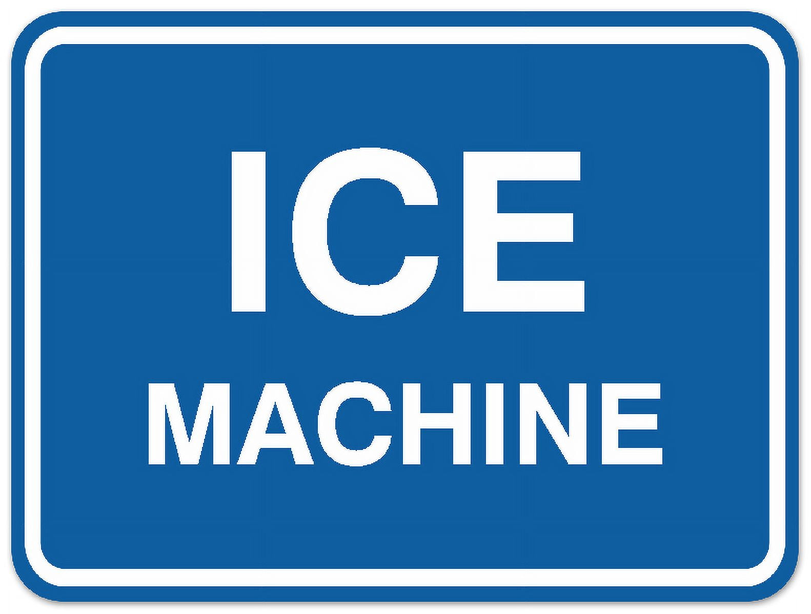 Signs ByLITA Classic Framed Ice Machine Sign - Easy Installation ...