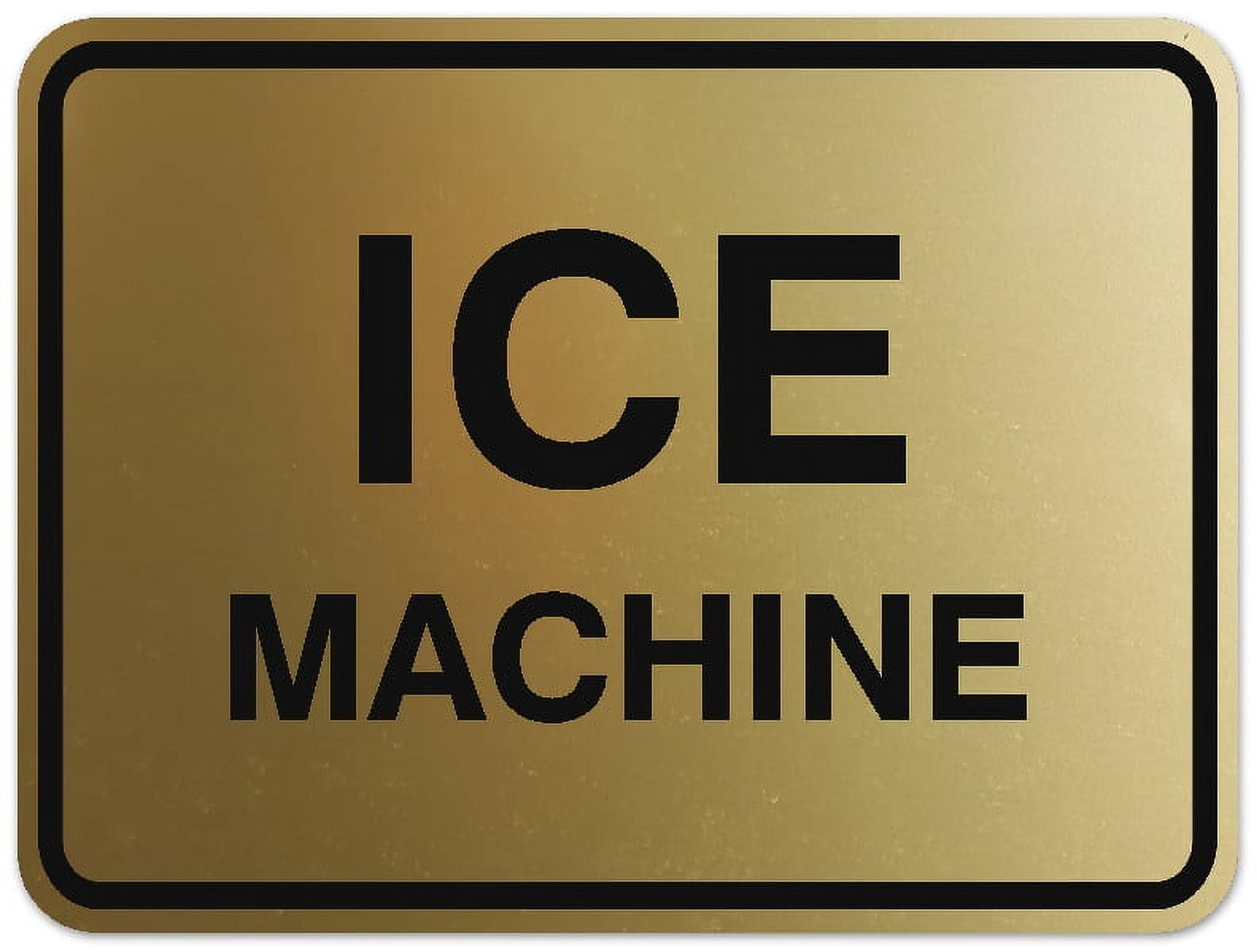 Signs ByLITA Classic Framed Ice Machine Sign - Easy Installation ...