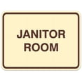 thumbnail image 1 of Signs ByLITA Classic Framed Janitor Room Sign - Easy Installation | Durable Material (Ivory/Dark Brown) - Small, 1 of 3