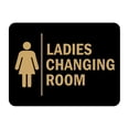 thumbnail image 1 of Signs ByLITA Classic Framed Ladies Changing Room Sign (Black Gold) - Large, 1 of 6