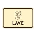 thumbnail image 1 of Signs ByLITA Classic Framed Lave Door or Wall Sign Durable ABS Plastic | Laser Engraved | Easy Installation | Elegant Design Sign (Ivory/Dark Brown) - Medium, 1 of 8
