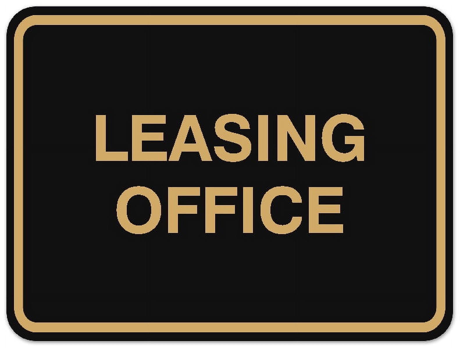 Signs ByLITA Classic Framed Leasing Office Sign Easy Installation