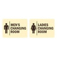thumbnail image 1 of Signs ByLITA Classic Framed Men's Changing Room and Ladies Changing Room 2 PACK Sign (Ivory/Dark Brown) - Large, 1 of 5
