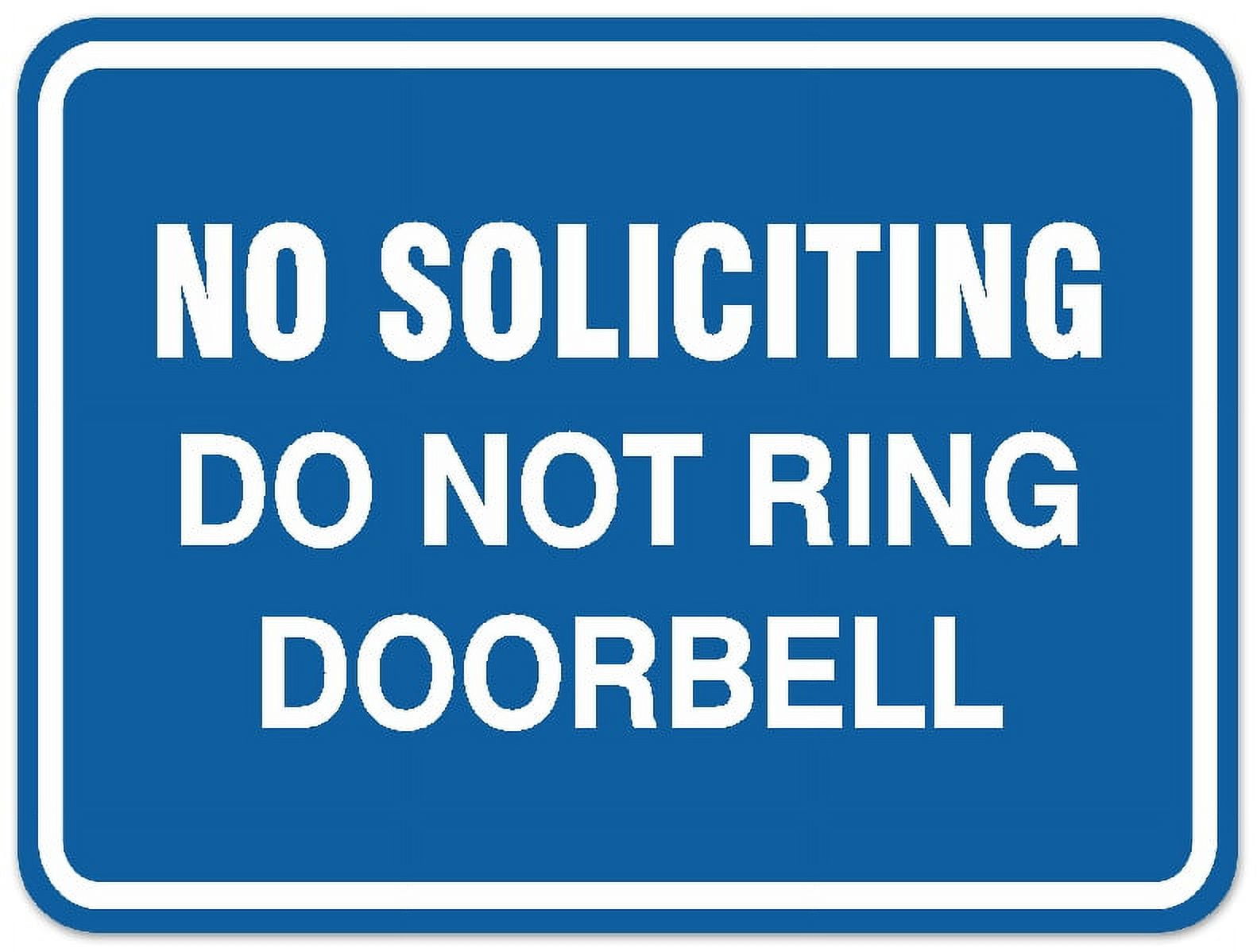 Signs ByLITA Classic Framed NO SOLICITING DO NOT RING DOORBELL Door or ...